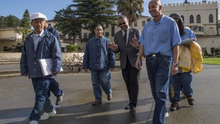 Assemblymember Jones-Sawyer's Visit to San Quentin State Prison 